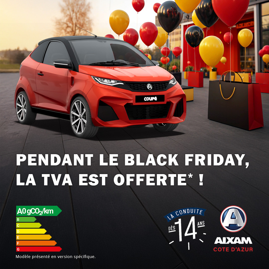 Bénéficiez de la TVA Offerte sur une sélection de véhicules thermiques ou 100% électrique AIXAM