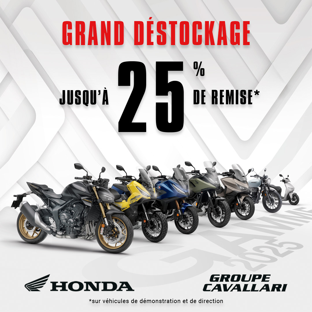 Grand Déstockage, jusqu'à 25% de remise*