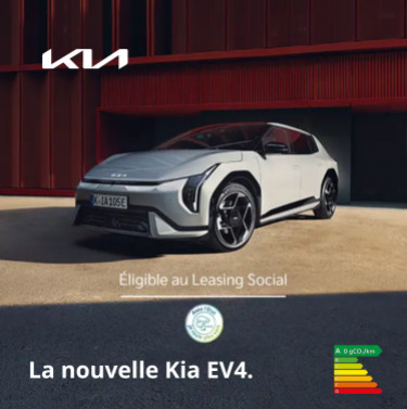 Kia EV4 à partir de 189 €/mois