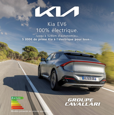 Prime à l'électrique de 5000 euros sur KIA EV6