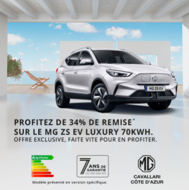 MG ZS EV Luxury disponible à partir de 26 900€*