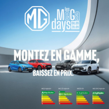 Les MéGa Days MG : Montez en gamme, baissez en prix !
