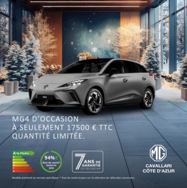 Offrez-vous le plus beau des cadeaux, offrez-vous votre MG4 d&rsquo;occasion &agrave; partir 