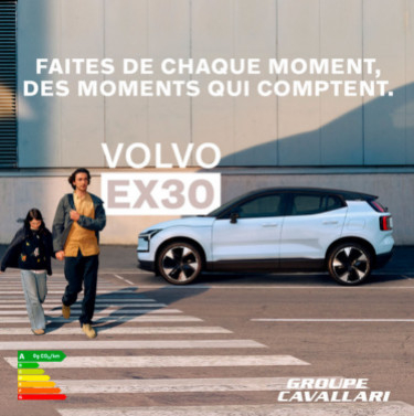 Offrez-vous le Volvo EX30, à partir de 380€/mois(1)